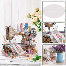 Load image into Gallery viewer, Acrylic Special Shape Flower Sewing Machine Diamond Painting Desktop Ornaments