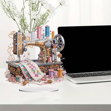 Load image into Gallery viewer, Acrylic Special Shape Flower Sewing Machine Diamond Painting Desktop Ornaments