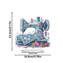 Load image into Gallery viewer, Acrylic Special Shape Flower Sewing Machine Diamond Painting Desktop Ornaments