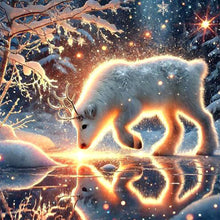 Load image into Gallery viewer, Diamond Painting - Full Round - Snow Deer (30*30CM)