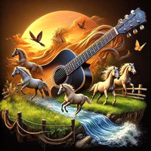 Load image into Gallery viewer, Diamond Painting - Full Round - Western Element Galloping Horse (30*30CM)