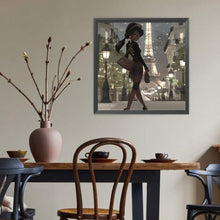 Load image into Gallery viewer, Diamond Painting - Full Round - Night tower girl (40*40CM)