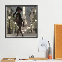Load image into Gallery viewer, Diamond Painting - Full Round - Night tower girl (40*40CM)