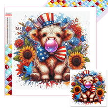 Load image into Gallery viewer, Diamond Painting - Full Square - Cow in the American Sun (30*30CM)