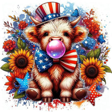 Load image into Gallery viewer, Diamond Painting - Full Square - Cow in the American Sun (30*30CM)