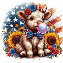 Load image into Gallery viewer, Diamond Painting - Full Square - Cow in the American Sun (30*30CM)