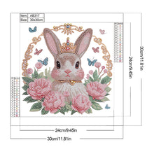 Load image into Gallery viewer, Diamond Painting - Partial Special Shaped - Easter Bunny (30*30CM)