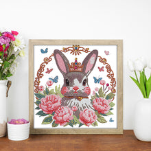 Load image into Gallery viewer, Diamond Painting - Partial Special Shaped - Easter Bunny (30*30CM)