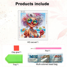 Load image into Gallery viewer, Diamond Painting - Partial Special Shaped - Cute Granny (30*30CM)