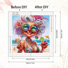 Load image into Gallery viewer, Diamond Painting - Partial Special Shaped - Cute Granny (30*30CM)