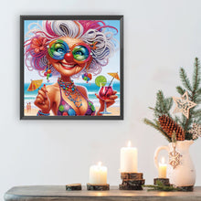 Load image into Gallery viewer, Diamond Painting - Partial Special Shaped - Cute Granny (30*30CM)