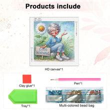 Load image into Gallery viewer, Diamond Painting - Partial Special Shaped - Cute Granny (30*30CM)