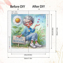 Load image into Gallery viewer, Diamond Painting - Partial Special Shaped - Cute Granny (30*30CM)
