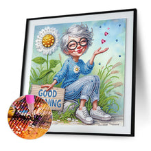 Load image into Gallery viewer, Diamond Painting - Partial Special Shaped - Cute Granny (30*30CM)