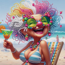Load image into Gallery viewer, Diamond Painting - Partial Special Shaped - Cute Granny (30*30CM)