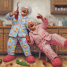 Load image into Gallery viewer, Diamond Painting - Partial Special Shaped - Cute Granny (30*30CM)