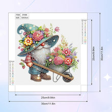 Load image into Gallery viewer, Diamond Painting - Partial Special Shaped - Flower Gnome (30*30CM)