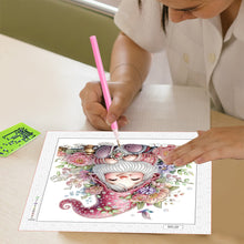Load image into Gallery viewer, Diamond Painting - Partial Special Shaped - Flower Gnome (30*30CM)