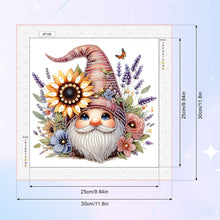 Load image into Gallery viewer, Diamond Painting - Partial Special Shaped - Flower Gnome (30*30CM)