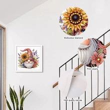 Load image into Gallery viewer, Diamond Painting - Partial Special Shaped - Flower Gnome (30*30CM)