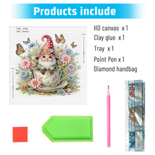 Load image into Gallery viewer, Diamond Painting - Partial Special Shaped - Flower Gnome (30*30CM)