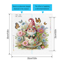 Load image into Gallery viewer, Diamond Painting - Partial Special Shaped - Flower Gnome (30*30CM)
