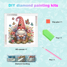 Load image into Gallery viewer, Diamond Painting - Partial Special Shaped - Flower Gnome (30*30CM)
