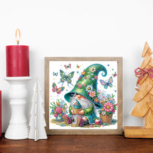 Load image into Gallery viewer, Diamond Painting - Partial Special Shaped - Flower Gnome (30*30CM)