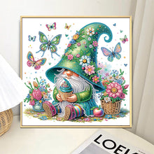 Load image into Gallery viewer, Diamond Painting - Partial Special Shaped - Flower Gnome (30*30CM)