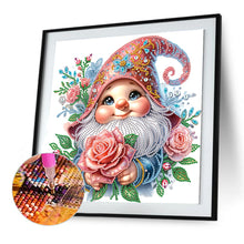 Load image into Gallery viewer, Diamond Painting - Partial Special Shaped - Flower Gnome (30*30CM)