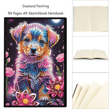 Load image into Gallery viewer, Animal 5D Diamond Painting Notebook DIY Diamond Art Diary Book Journal Notebook