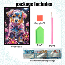 Load image into Gallery viewer, Animal 5D Diamond Painting Notebook DIY Diamond Art Diary Book Journal Notebook