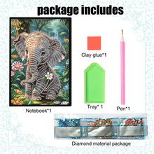 Load image into Gallery viewer, Animal 5D Diamond Painting Notebook DIY Diamond Art Diary Book Journal Notebook