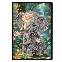 Load image into Gallery viewer, Animal 5D Diamond Painting Notebook DIY Diamond Art Diary Book Journal Notebook