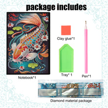 Load image into Gallery viewer, Animal 5D Diamond Painting Notebook DIY Diamond Art Diary Book Journal Notebook