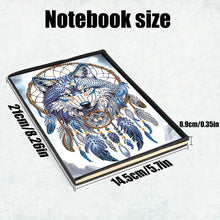 Load image into Gallery viewer, Animal 5D Diamond Painting Notebook DIY Diamond Art Diary Book Journal Notebook