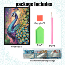 Load image into Gallery viewer, Animal 5D Diamond Painting Notebook DIY Diamond Art Diary Book Journal Notebook