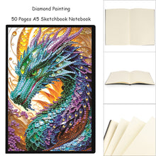 Load image into Gallery viewer, Animal 5D Diamond Painting Notebook DIY Diamond Art Diary Book Journal Notebook