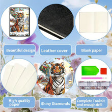 Load image into Gallery viewer, Animal 5D Diamond Painting Notebook DIY Diamond Art Diary Book Journal Notebook