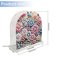 Load image into Gallery viewer, Acrylic Napkin Holder Diamond Painting Kit for Home Table Decor (Flower Cluster)