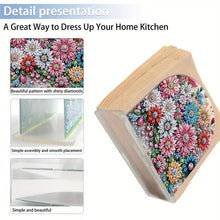 Load image into Gallery viewer, Acrylic Napkin Holder Diamond Painting Kit for Home Table Decor (Flower Cluster)