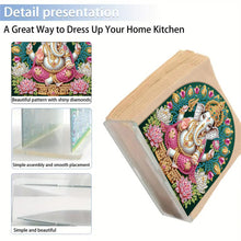 Load image into Gallery viewer, Acrylic Napkin Holder Diamond Painting Kit for Home Table Decor (Ganesha)