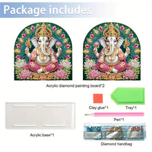 Load image into Gallery viewer, Acrylic Napkin Holder Diamond Painting Kit for Home Table Decor (Ganesha)