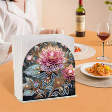 Load image into Gallery viewer, Acrylic Napkin Holder Diamond Painting Kit for Home Table Decor (Flowers)