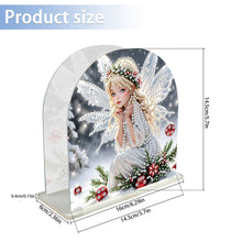 Load image into Gallery viewer, Acrylic Napkin Holder Diamond Painting Kit for Home Table Decor (White Elf Girl)
