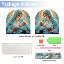 Load image into Gallery viewer, Acrylic Napkin Holder Diamond Painting Kit for Home Table Decoration (Mary)