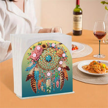 Load image into Gallery viewer, Acrylic Napkin Holder Diamond Painting Kit for Home Table Decor (Dream Catcher)