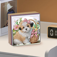 Load image into Gallery viewer, Acrylic Napkin Holder Diamond Painting Kit for Home Table Decoration (Puppy)