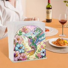Load image into Gallery viewer, Acrylic Napkin Holder Diamond Painting Kit for Home Table Decor (Hummingbird)