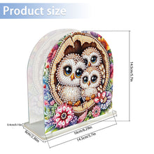 Load image into Gallery viewer, Acrylic Napkin Holder Diamond Painting Kit for Home Table Decoration (Owl)